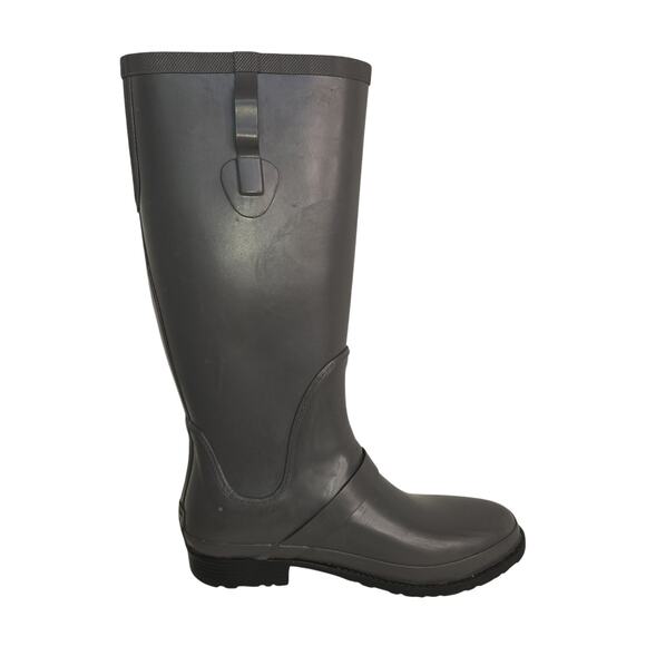 LL Bean Wellie Boots Womens Size 10 Rubber Waterproof Rain Shoes Buckle Strap - Picture 4 of 11